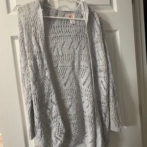 Grey Knot Cardigan